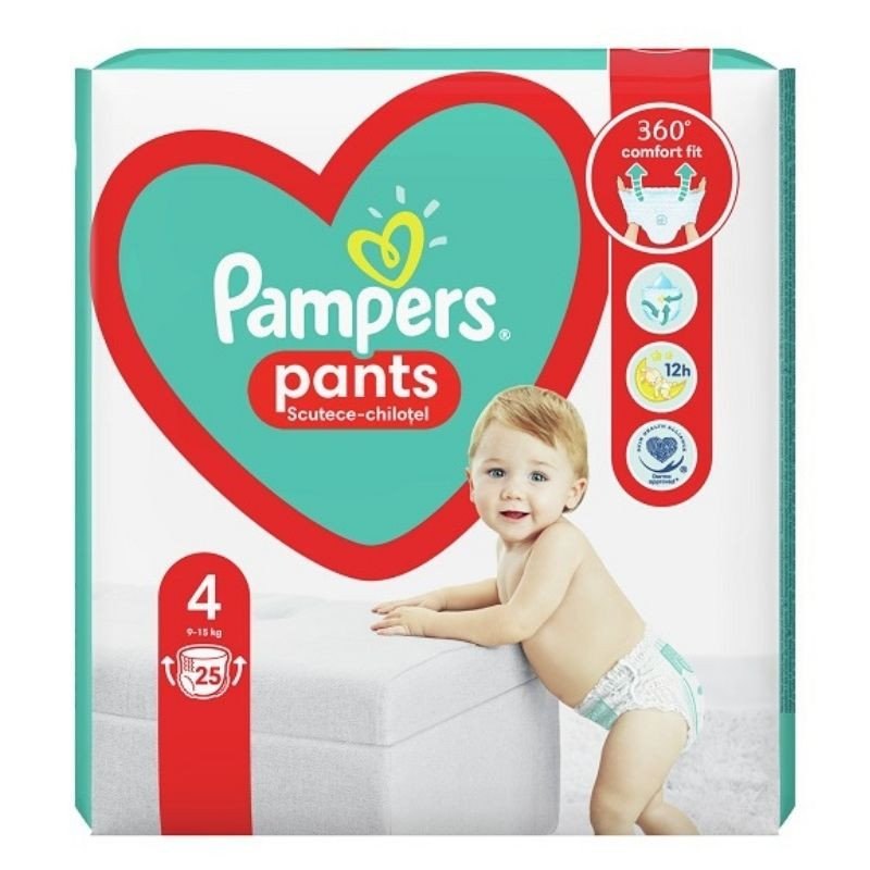 Pampers 4 Pants Active Baby 9-15kg x 25buc