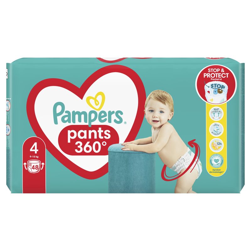 Pampers 4 Pants Active Baby Maxi 9-15kg x 48buc