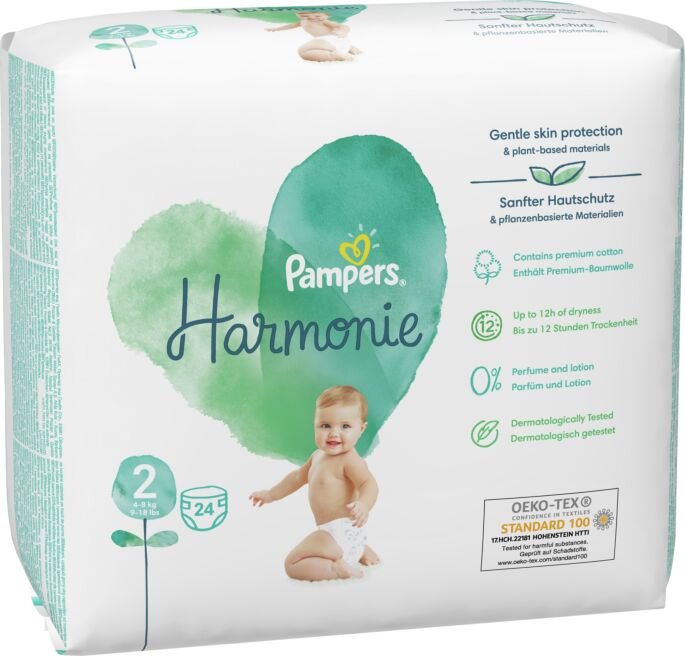 Pampers 2 Harmonie 4-8kg x 24buc
