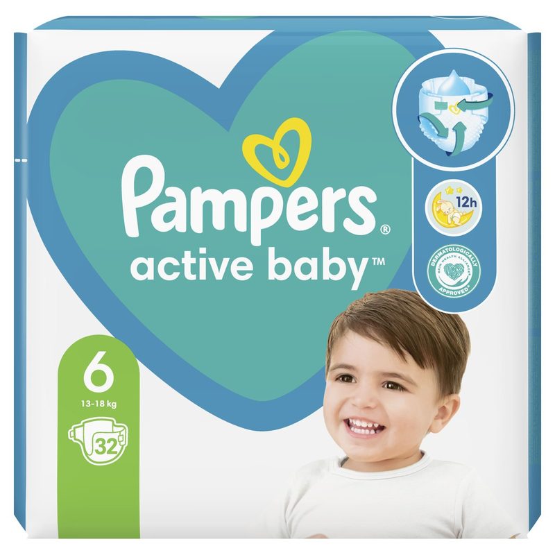 Pampers 6 Active Baby x 32buc