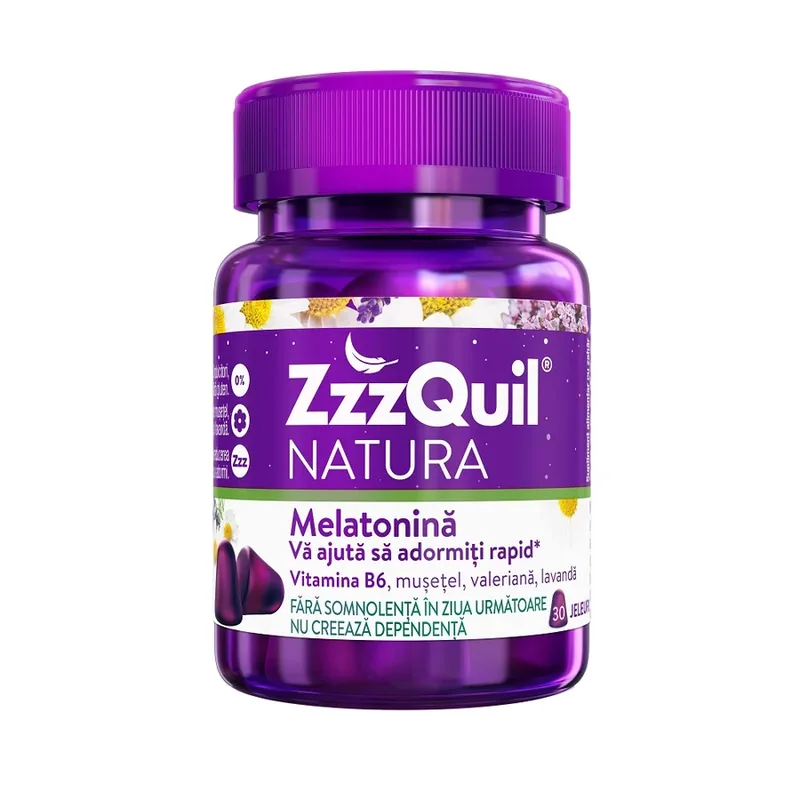 ZzzQuil Natura Melatonina Musetel Lavanda x 30jeleuri