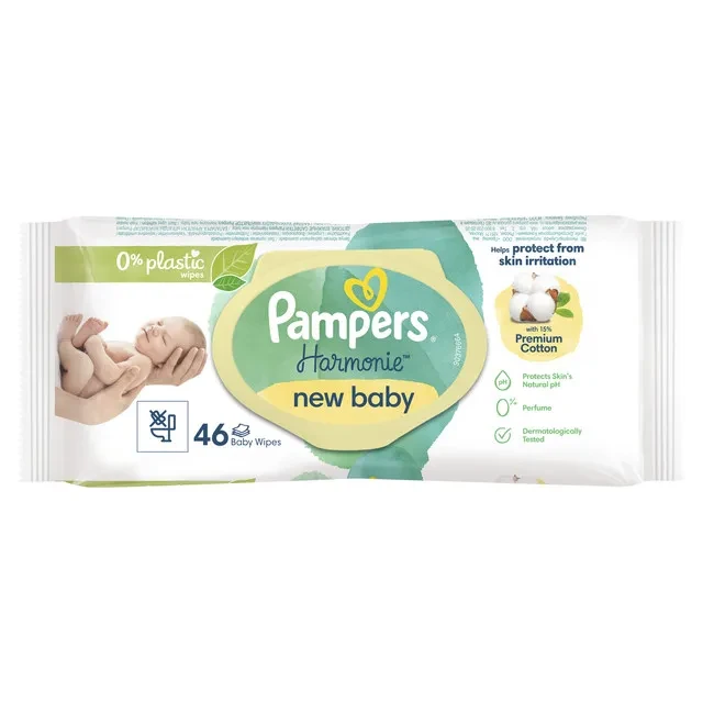 Pampers Servetele Umede Harmonie New Baby x 46buc