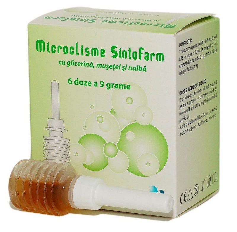 Microclisma Adult Glicerina Musetel si Nalba x 6buc Sintofarm