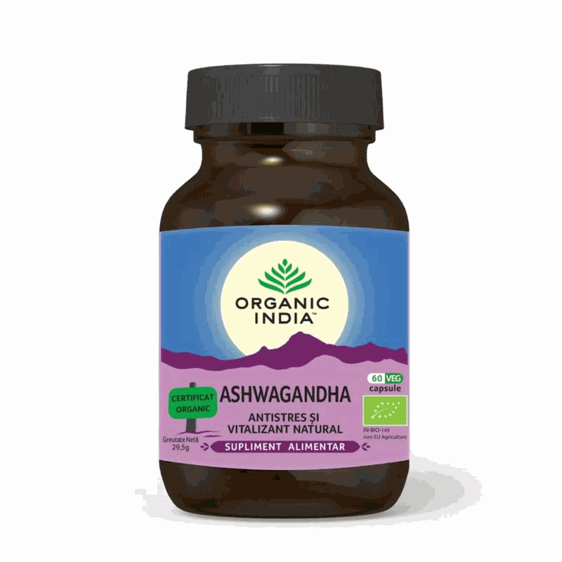 Ashwagandha Antistres si Energizant Natural Bio x 60cps