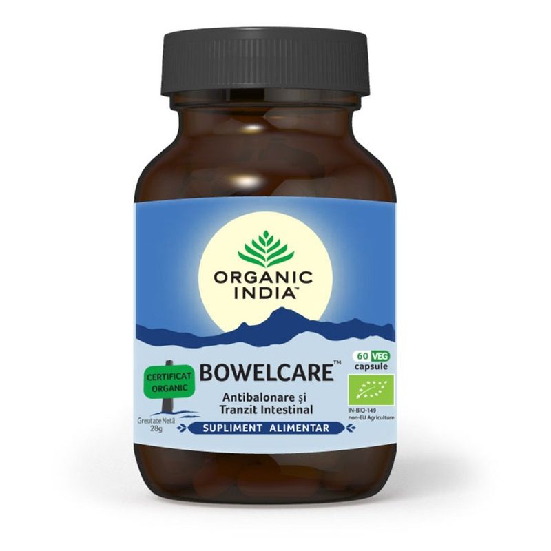 Bowelcare Balonare si Tranzit Intestinal x 60cps Organic India