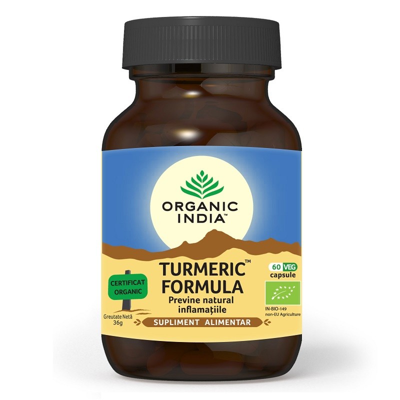 Turmeric Formula New 60cps Organic India