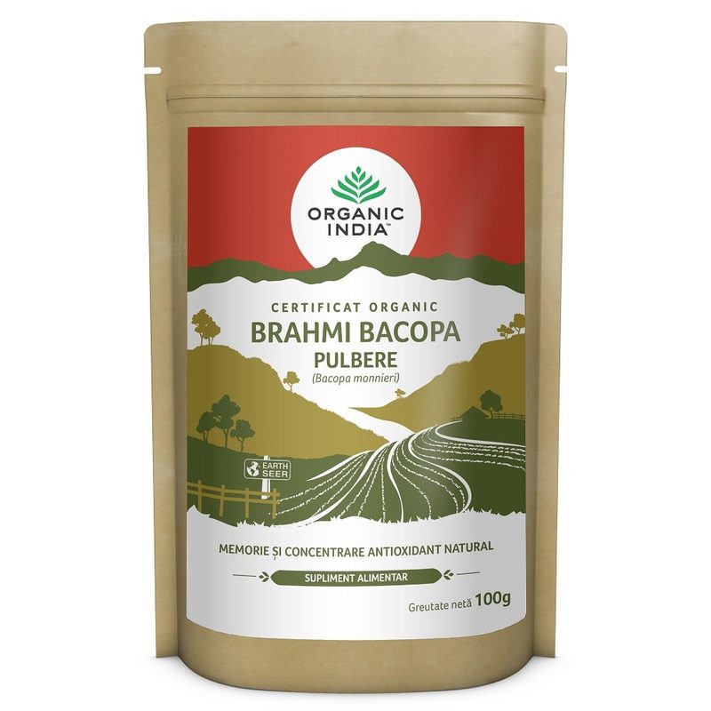 Brahmi Bacopa Pulbere Bio 100g Organic India
