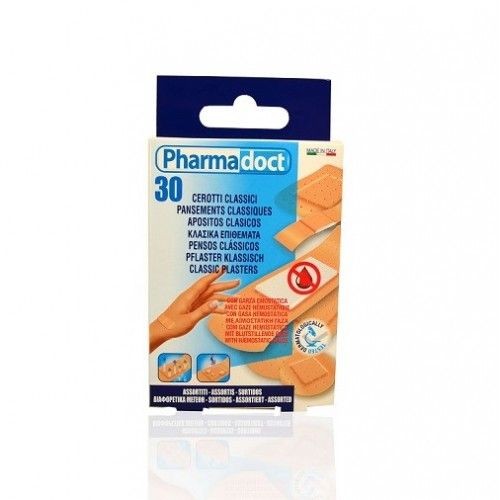Pharmadoct Plasturi Clasici Antiseptici Asortati x 30buc