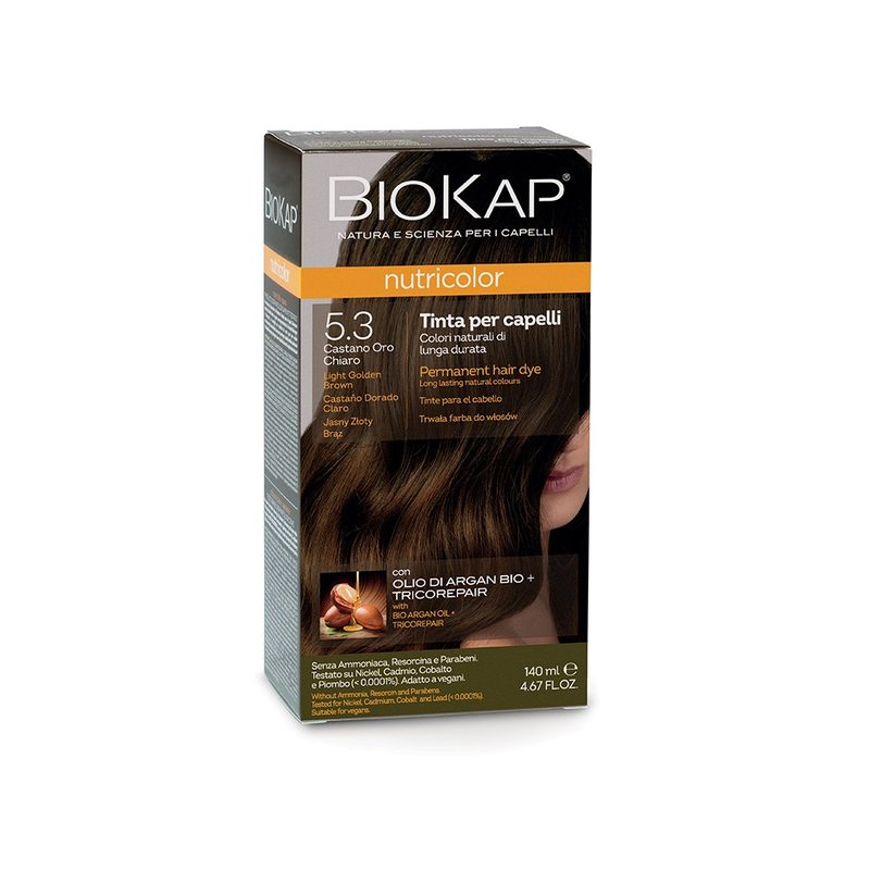 Nutricolor Vopsea 5.3 Light Golden Brown 140ml Biokap