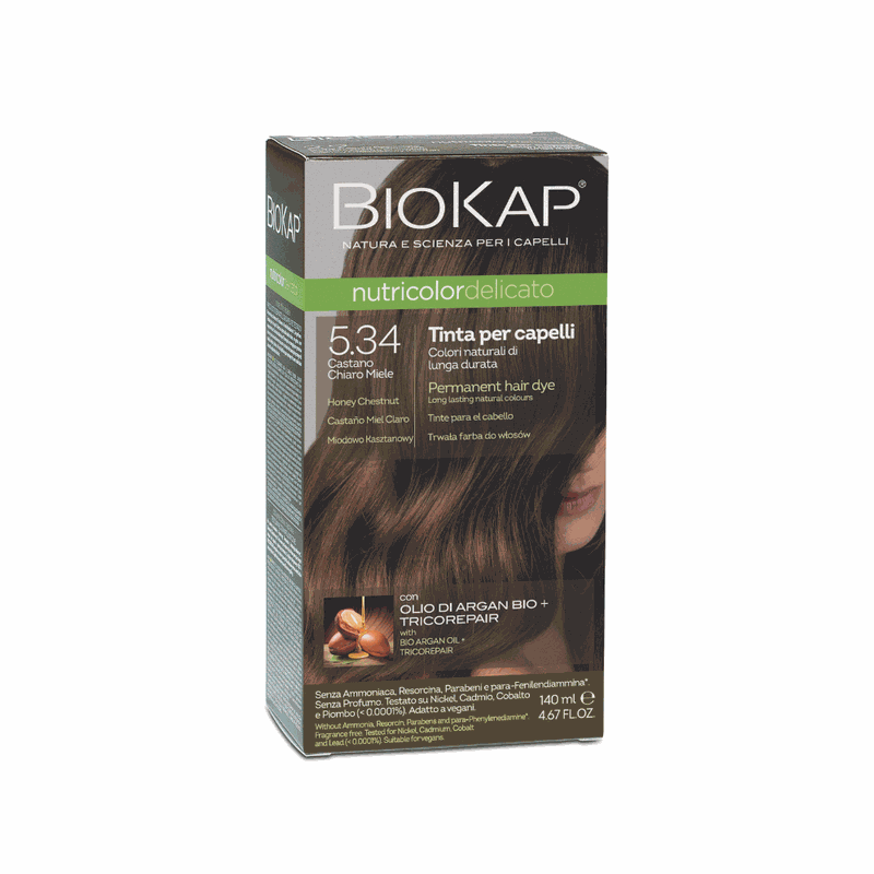 Nutricolor Delicato Vopsea 5.34 Honey Chestnut 140ml Biokap