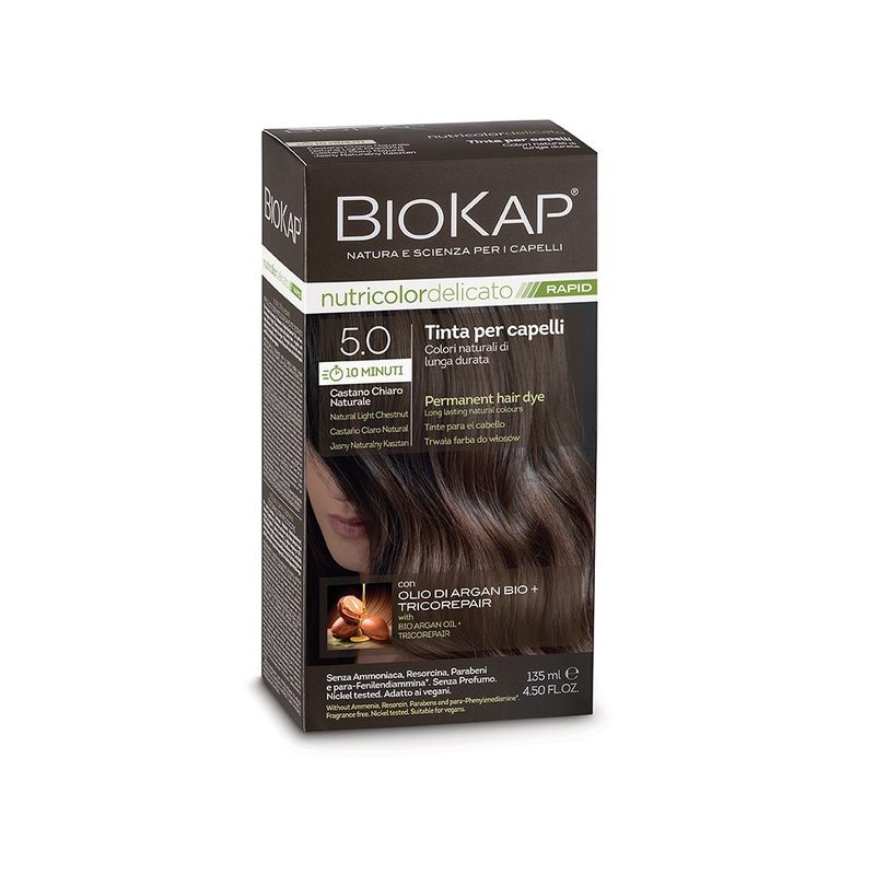 Nutricolor Delicato Rapid Vopsea 5.0 Natural Light Chestnut 135ml Biokap