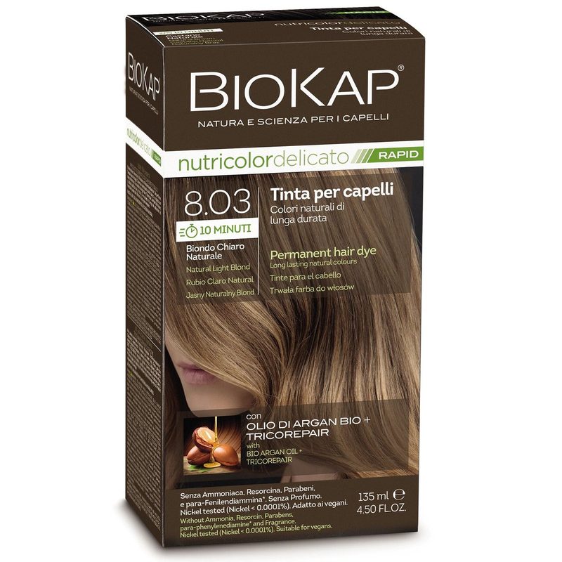Nutricolor Delicato Vopsea 8.03 Natural Light Blond 140ml Biokap