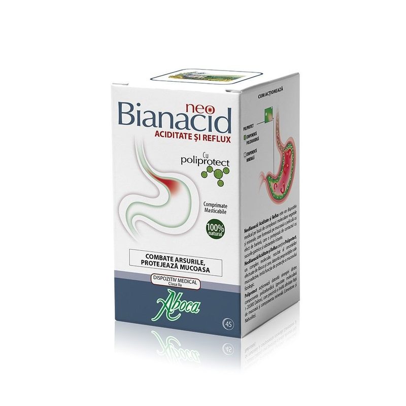 Aboca NeoBianacid Aciditate si Reflux x 45cpr mast