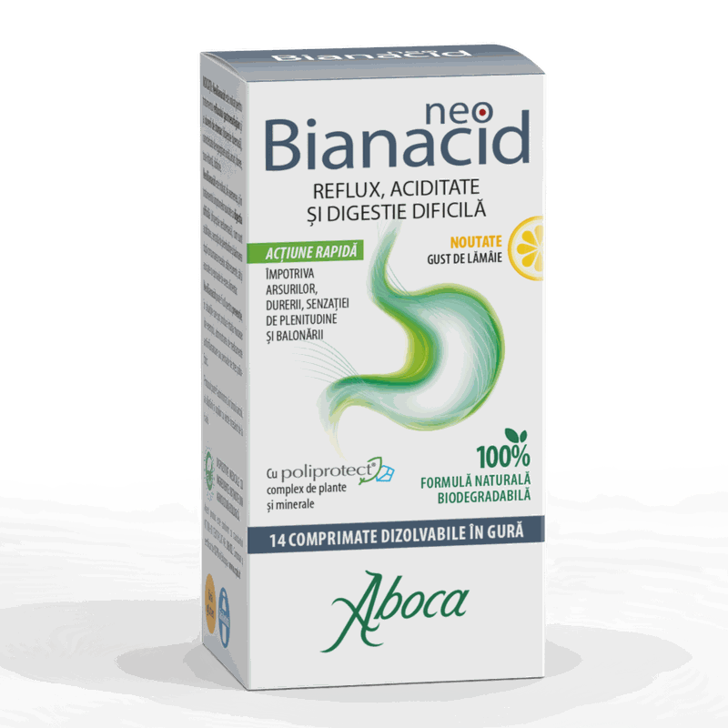 Aboca NeoBianacid Aciditate si Reflux Lamaie x 14cpr mast