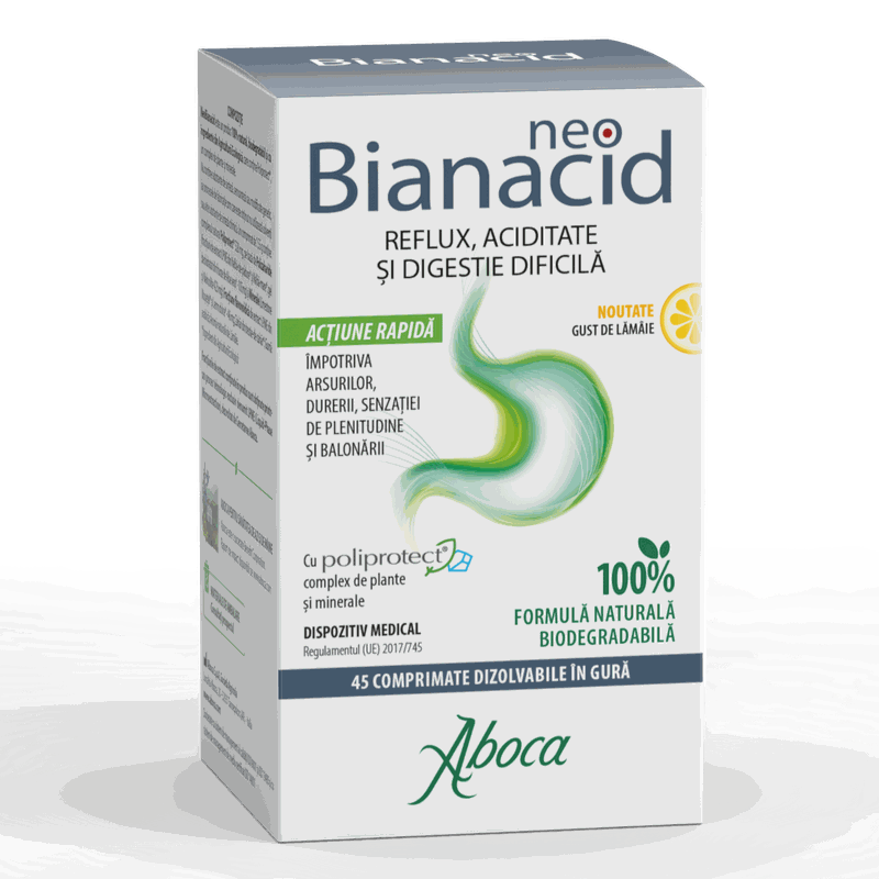 Aboca NeoBianacid Aciditate si Reflux Lamaie x 45cpr mast