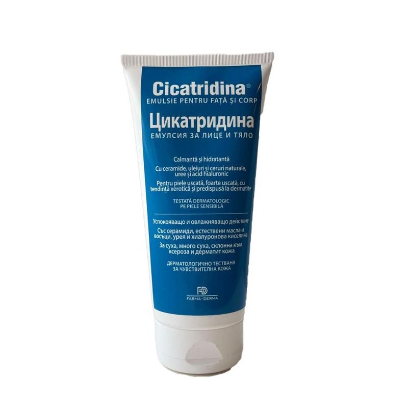 Cicatridina Emulsie Fata si Corp 180ml Farma Derma