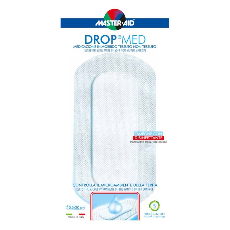 Master-Aid Drop Med Pansament Postoperator 10/6cm x 5buc Pietrasanta