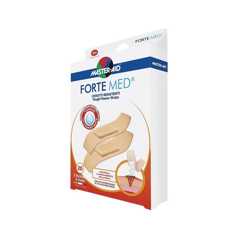 Master-Aid Forte Med Plasturi Ultra Rezistenti 2Marimi x 20buc Pietrasanta