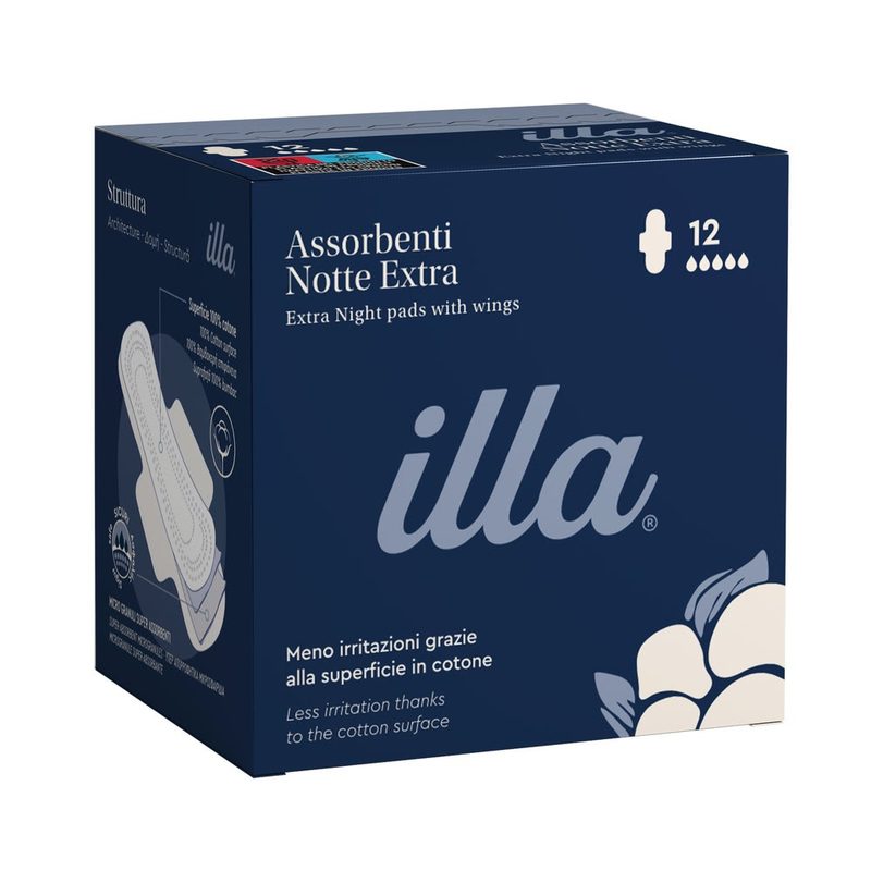 Illa Care Absorbante Bumbac de Noapte Extra x 12buc Pietransanta