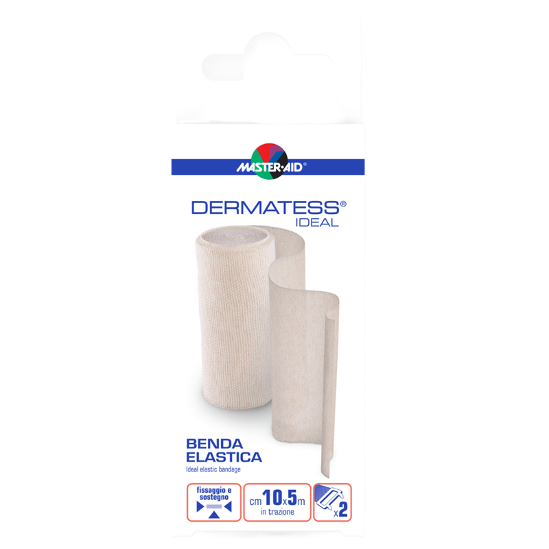 Master-Aid Dermatess Ideal Banda Elastica cu Cleme 10cm/5m Pietrasanta