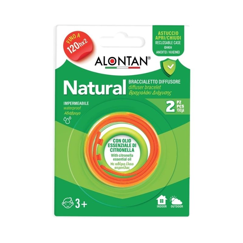 Alontan Natural Bratara Reglabila Antiinsecte x 2buc Pietrasanta