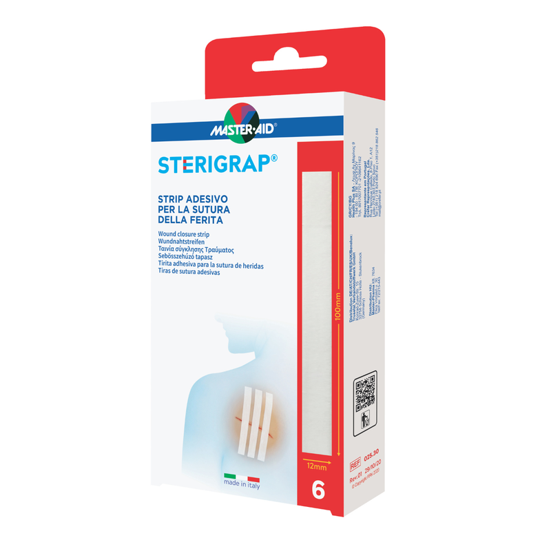 Master-Aid Sterigrap Plasture pt Suturarea Ranii 100/12mm x 6buc Pietrasanta