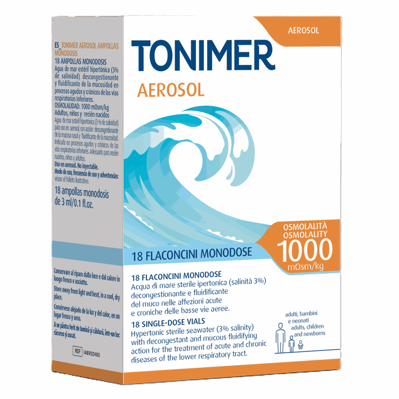Tonimer Apa de Mare Aerosol Hipertonic 3ml x 18fl