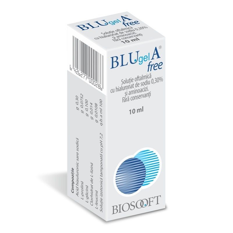 Blu Gel A Free 0,3% sol oft 10ml Fidia