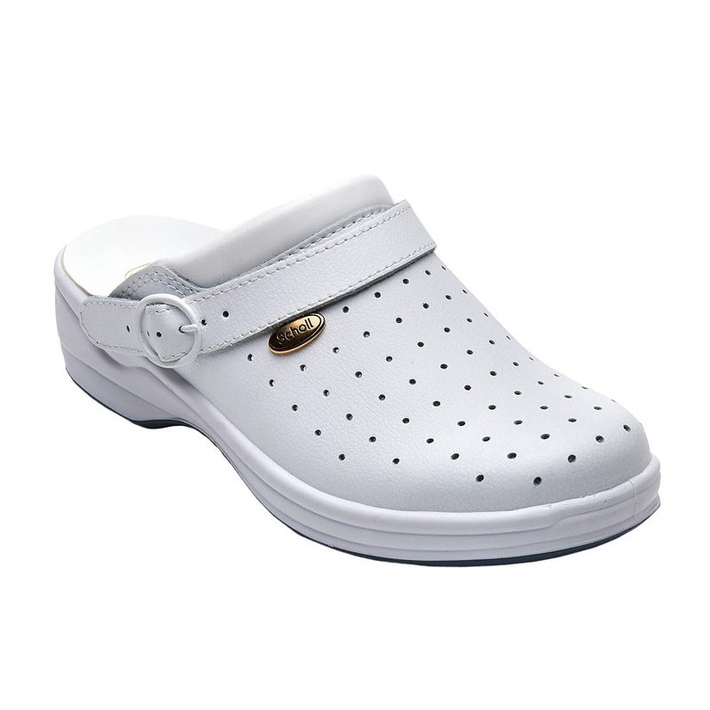 Scholl Clog Evo Saboti Medicinali 38-39 Alb