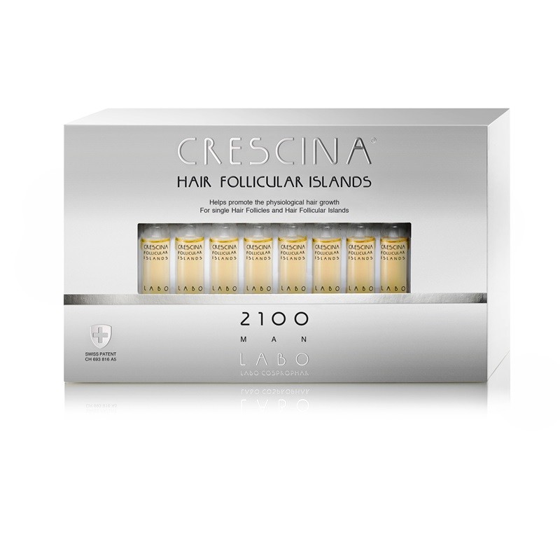 Crescina Follicular Islands 2100 Tratament pt Stadii Avansate de Rarire a Parului Barbati x 20fi