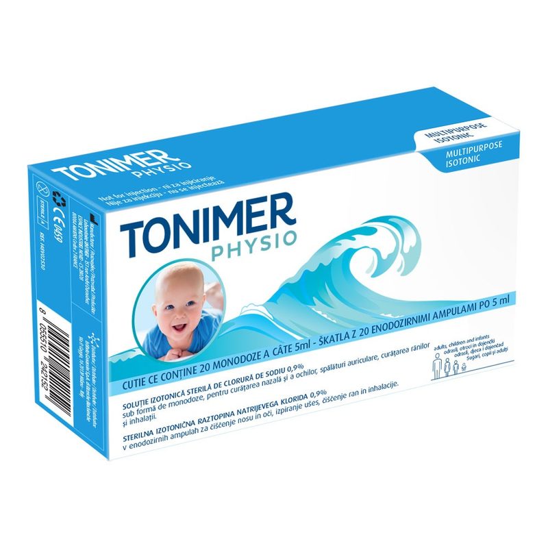 Tonimer Physio Solutie Izotonica Sterila 0.9% 5ml x 20monodz