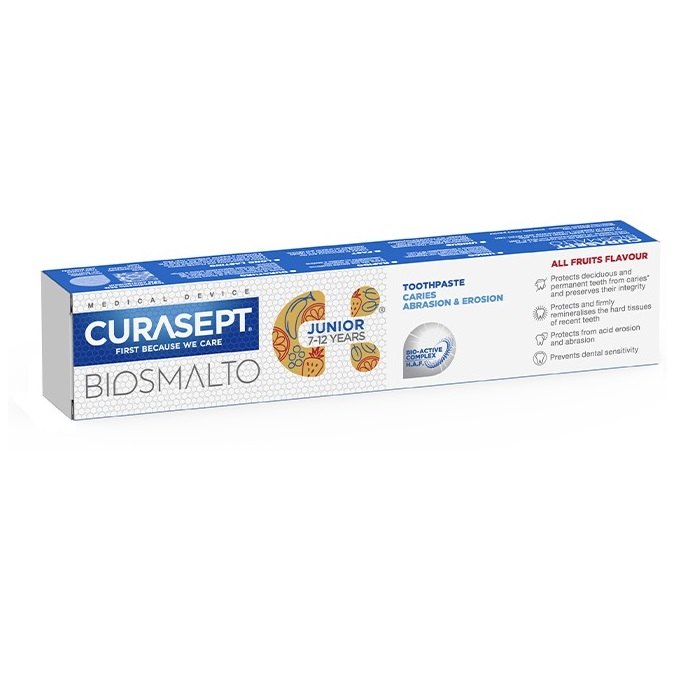 Curasept Pasta de Dinti cu Aroma de Fructe 7a-12a Biosmalto Junior 75ml