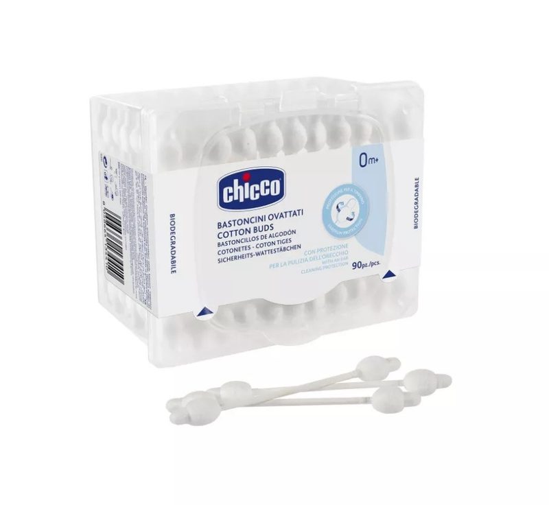 Chicco 10441-7 Betisoare Vata cu Protectie +0l x 90buc