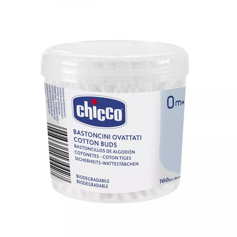 Chicco 10442-7 Betisoare Bumbac +0l x 160buc