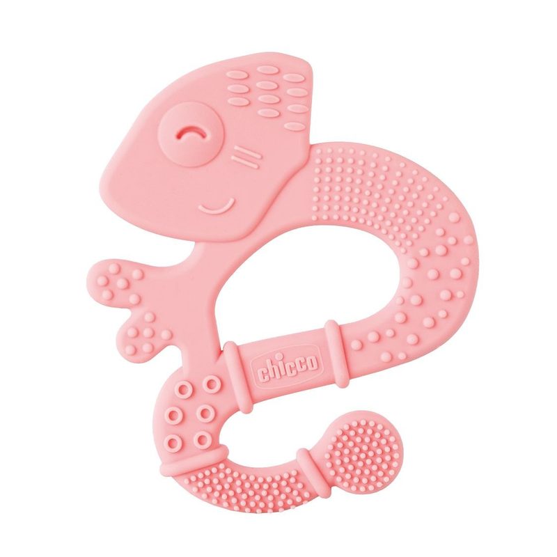 Chicco 2811010-7 Jucarie din silicon pentru dentitie Camelon Roz 2luni+