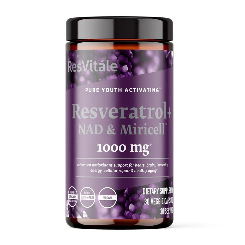 GNC Resvitale Resveratrol 1000mg+NAD&Miricell x 30cps