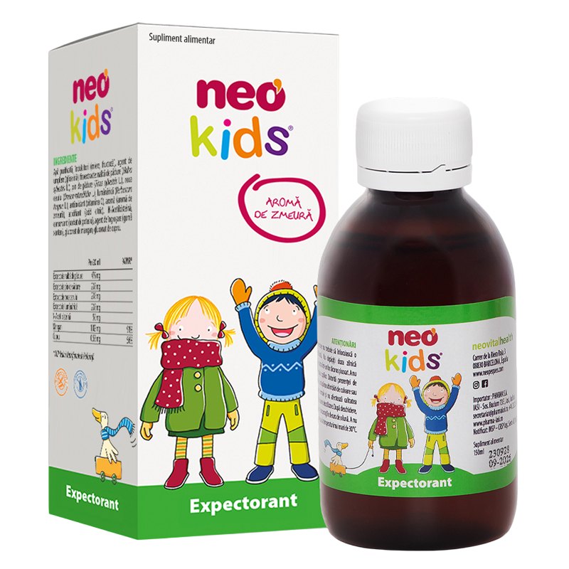 Neo Kids Sirop Expectorant Zmeura 150ml