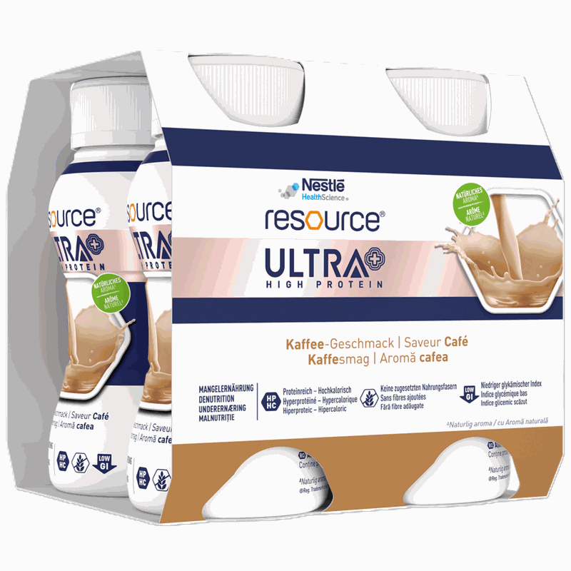 Nestle Resource Ultra+ High Protein Cafea 200ml x 4fl