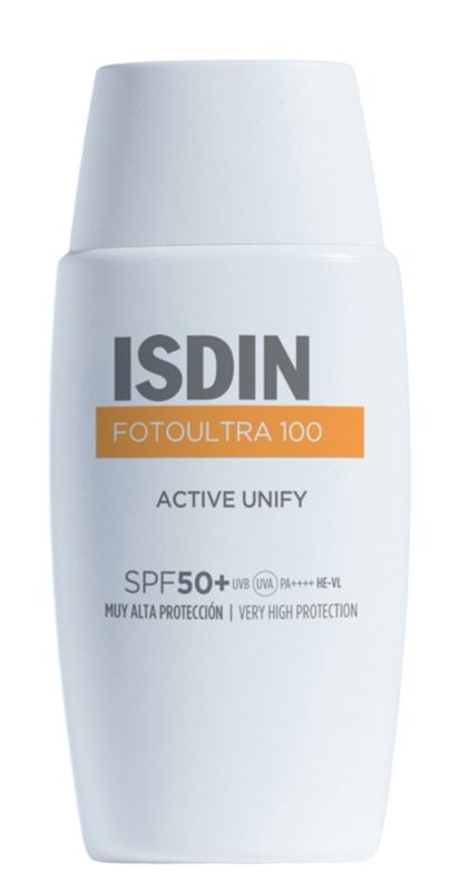 Isdin Fotoultra 100 Active Unify Fluid Protectie Solara pt Fata SPF50+ 50ml
