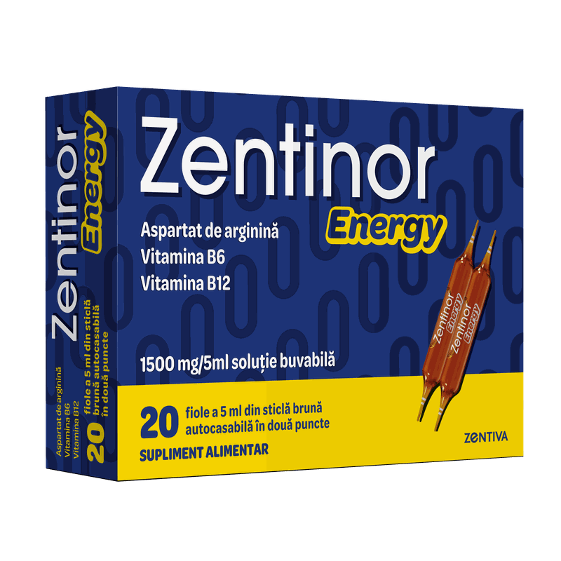 Zentinor Energy 1500mg/5ml sol buvabila 5ml x 20fi Zentiva
