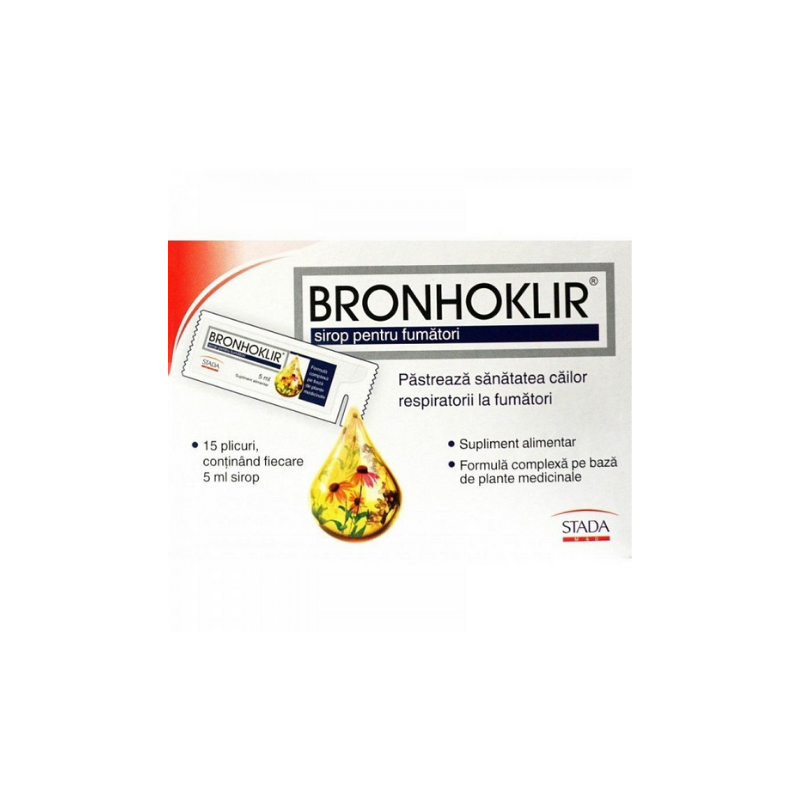 Bronhoklir Sirop Fumatori 5ml x 15plic Hemofarm