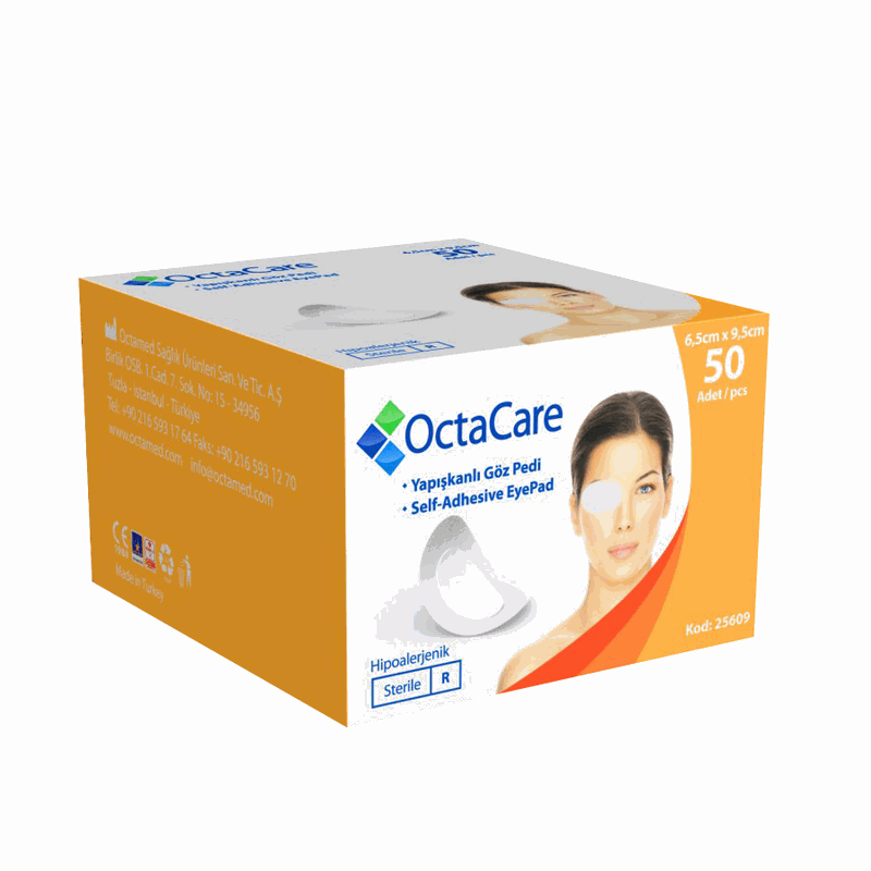 OctaCare Plasturi Oculari Sterili Adulti 6,5 x 9,5cm x 50buc
