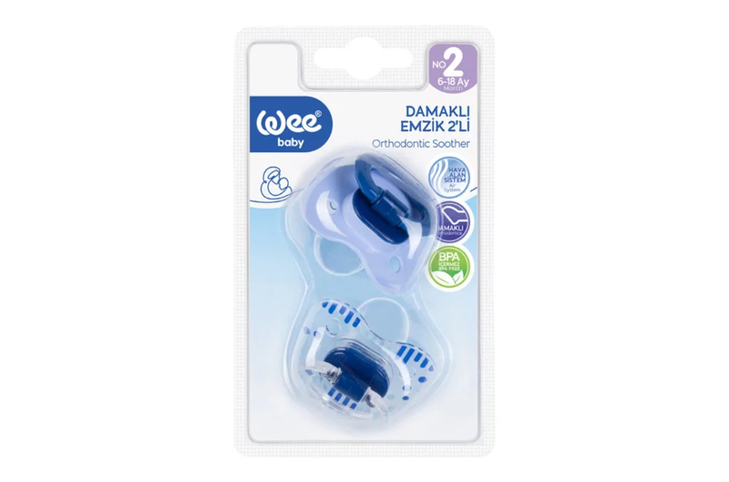 WeeBaby Suzeta din Silicon Ortodontica Roz x 2buc 166 6luni+