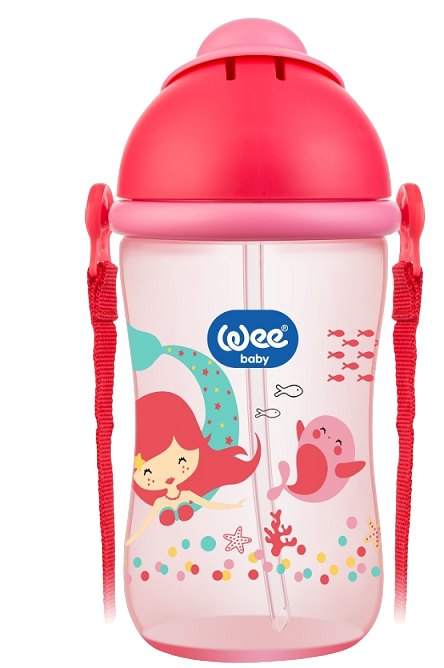 WeeBaby Cana Roz cu Pai 380ml 171