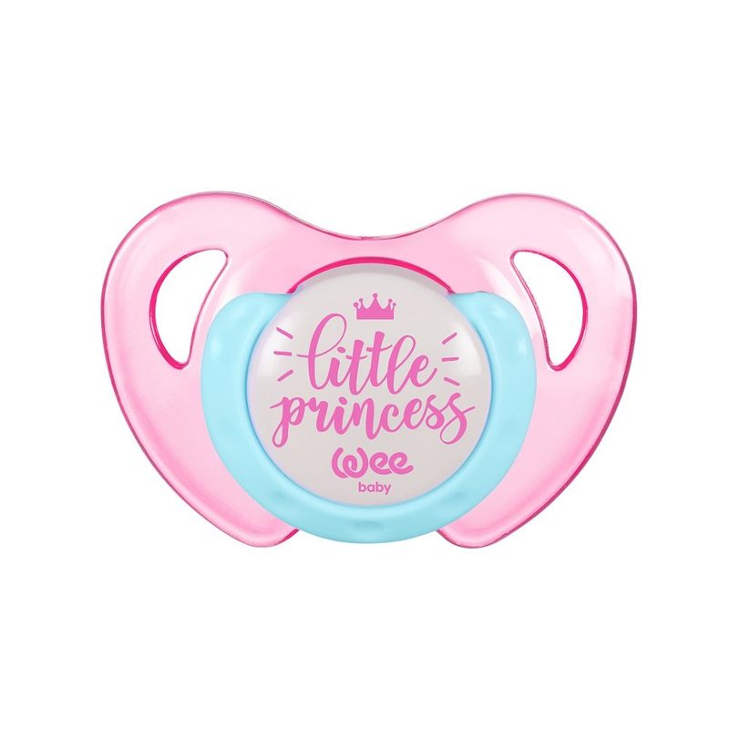 WeeBaby Suzeta Roz din Silicon Orto cu Desen Fluture 173 6-18luni