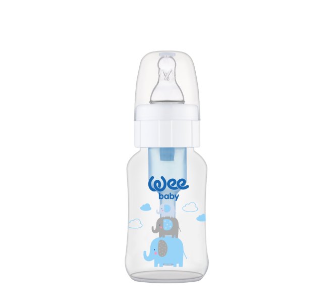 WeeBaby Biberon Alb 150ml PP Tetina Anticolici 0-6l 294
