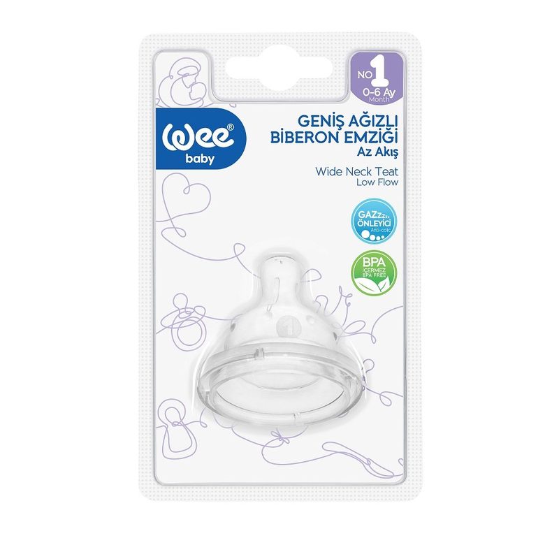WeeBaby Tetina Rotunda cu Gat Larg Nr.1 828
