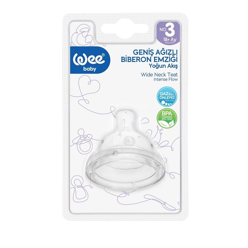 WeeBaby Tetina Rotunda cu Gat Larg Nr.3 854