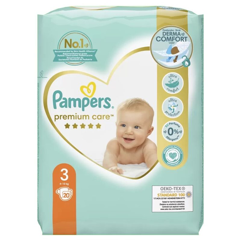 Pampers Premium Care 6-10 kg Nr.3 20buc