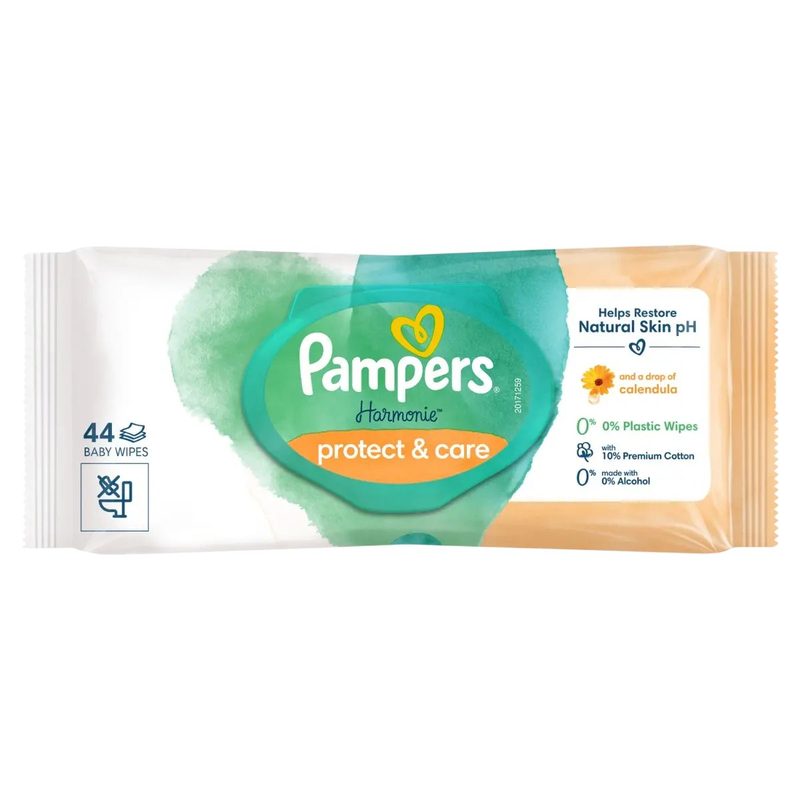 Pampers Servetele Umede Harmonie Protect&Care x 44buc